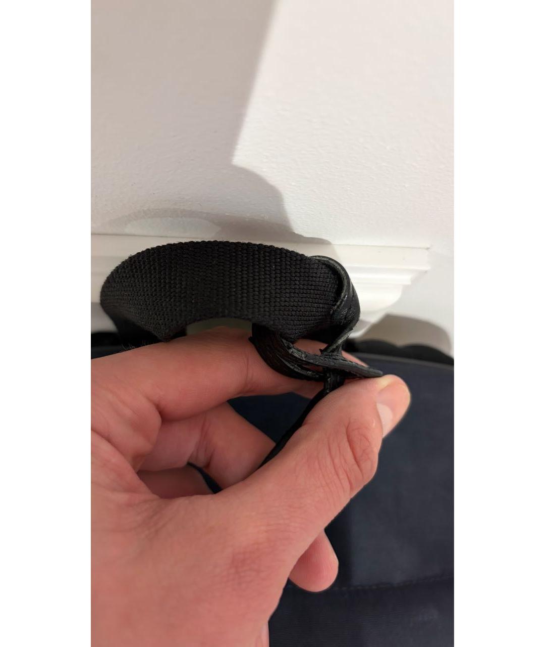 SAINT LAURENT Темно-синий хлопковый рюкзак, фото 3