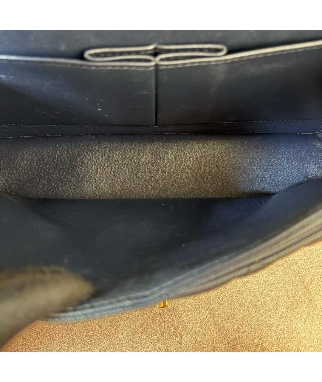 CHANEL Голубая кожаная сумка через плечо, фото 7