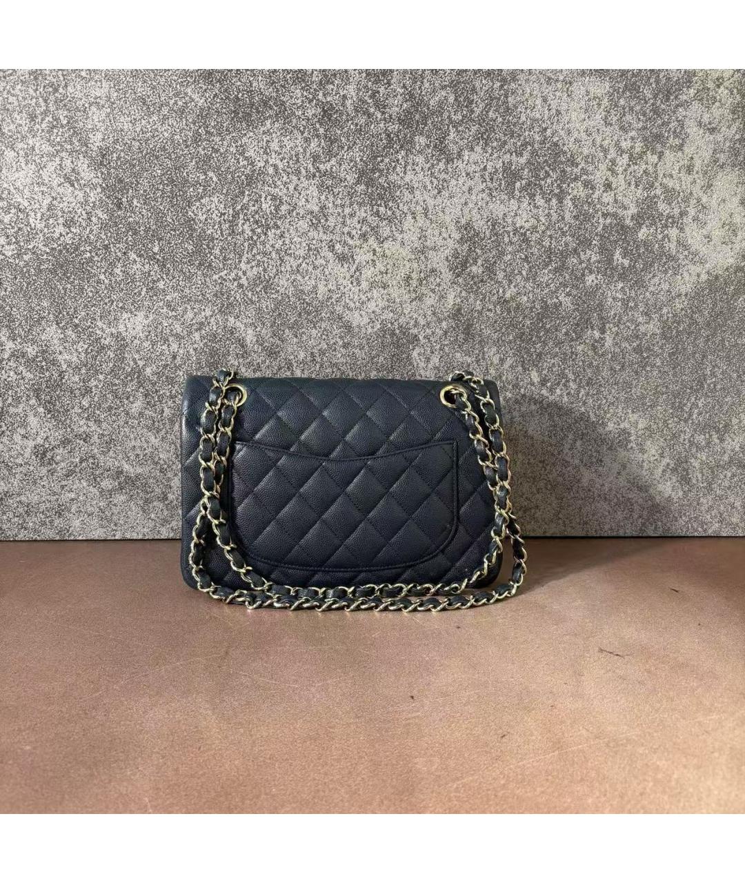 CHANEL Голубая кожаная сумка через плечо, фото 3