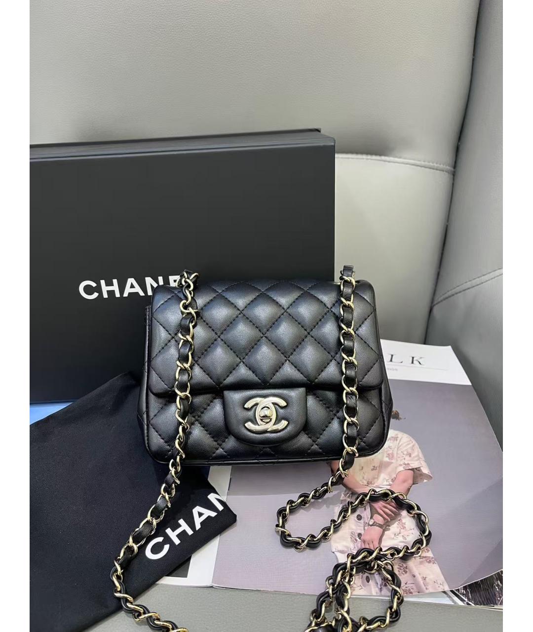 CHANEL Черная сумка через плечо, фото 6