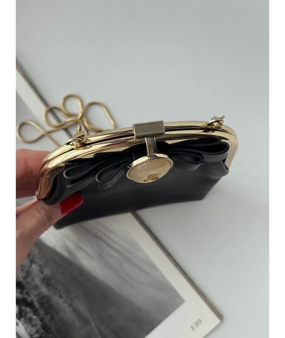 LANVIN Черная кожаная сумка через плечо, фото 4