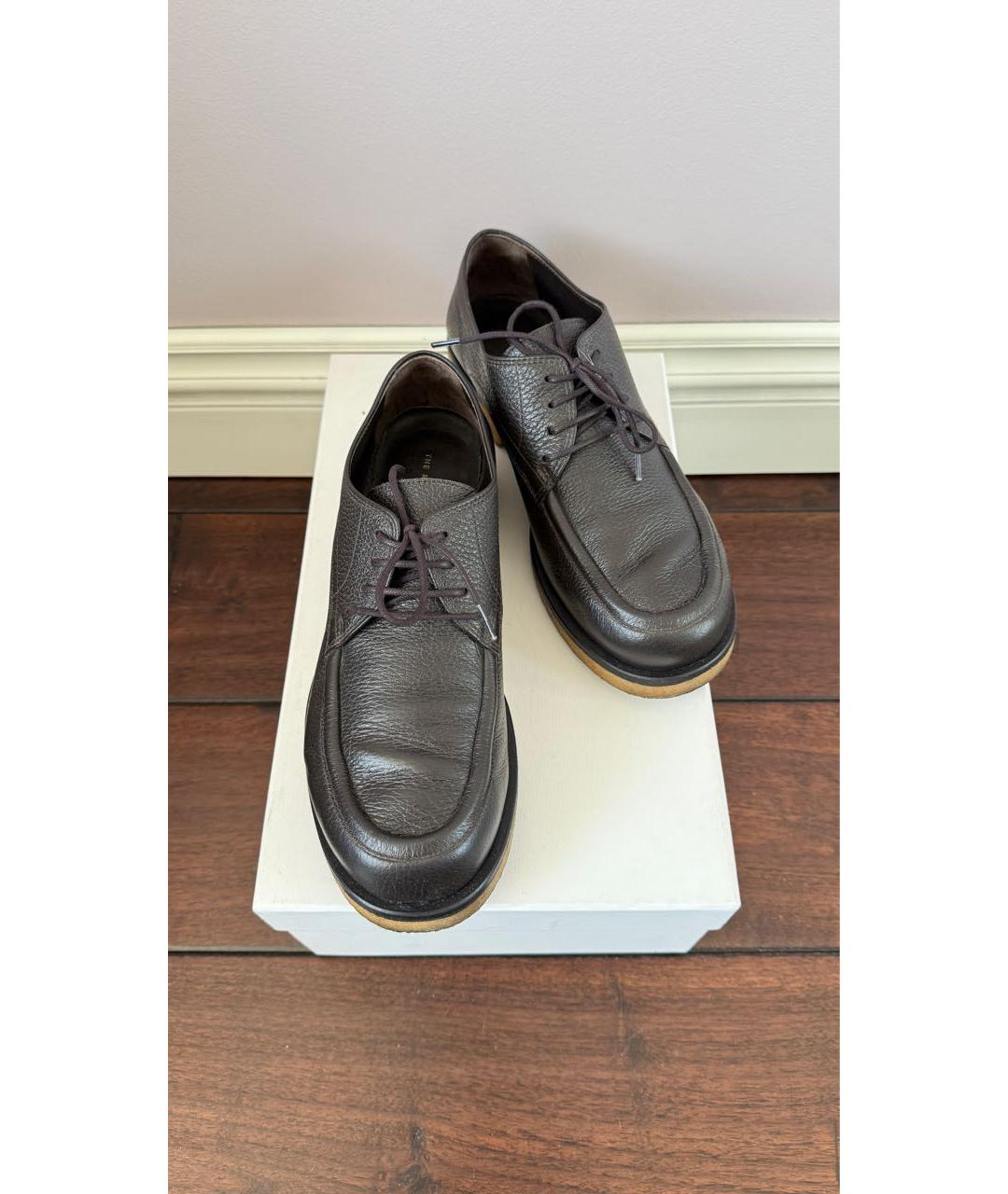 THE ROW Коричневые кожаные брогги и оксфорды, фото 5