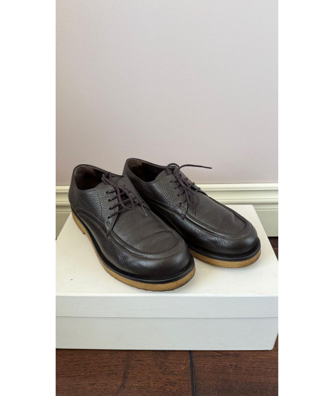 THE ROW Коричневые кожаные брогги и оксфорды, фото 8