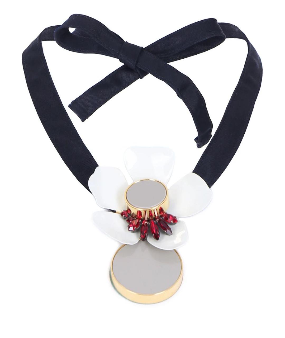 MARNI Антрацитовое металлическое колье, фото 6