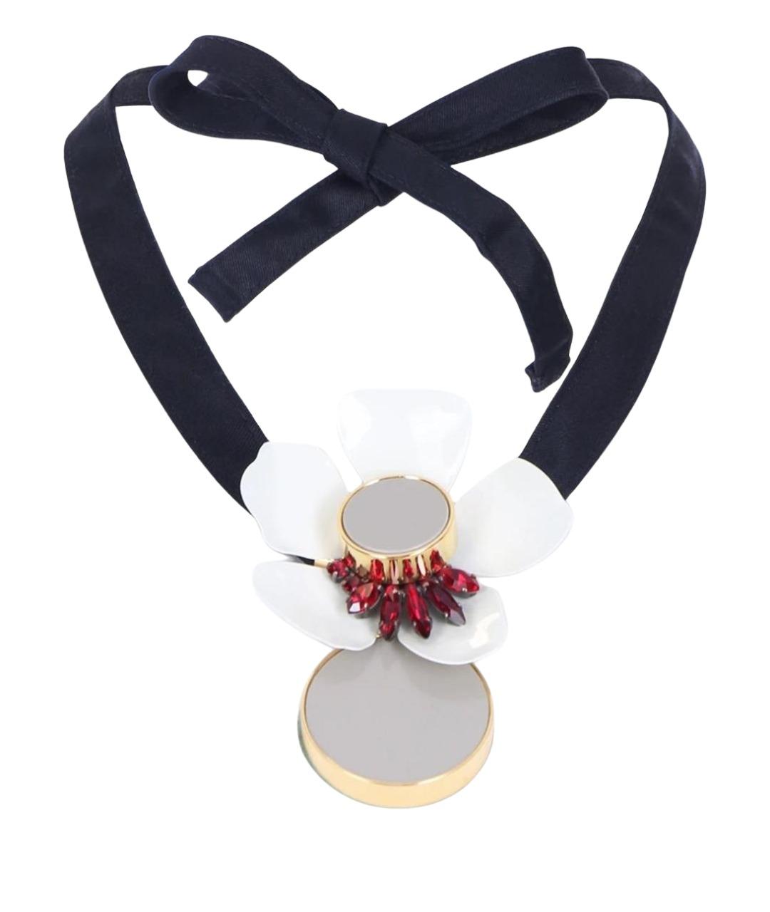 MARNI Антрацитовое металлическое колье, фото 1