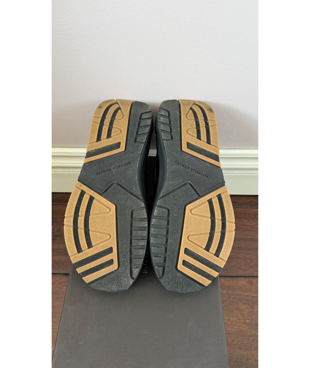 BOTTEGA VENETA Черные кожаные кроссовки, фото 7