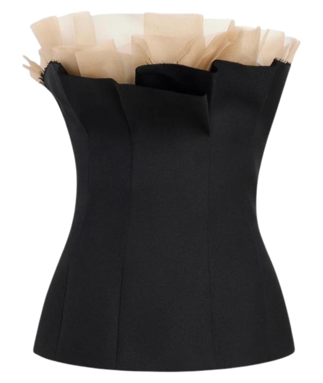 KHAITE Черный шерстяной корсет, фото 1