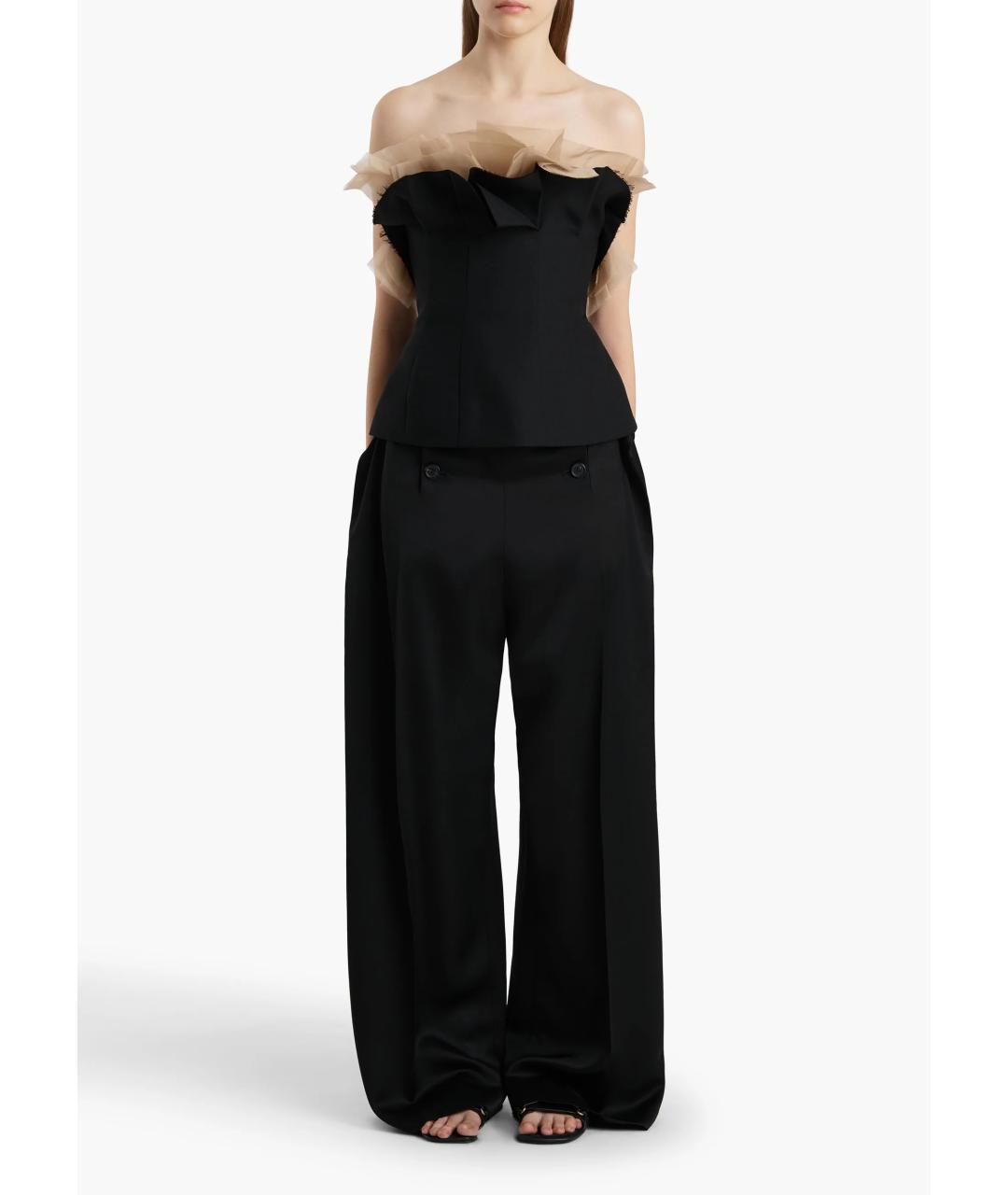 KHAITE Черный шерстяной корсет, фото 2