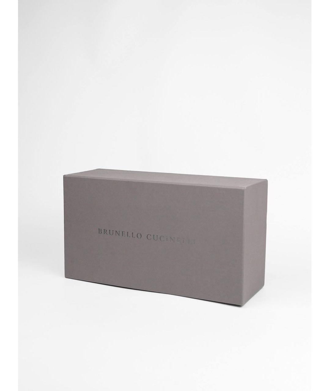 BRUNELLO CUCINELLI Бежевые текстильные высокие кроссовки / кеды, фото 8