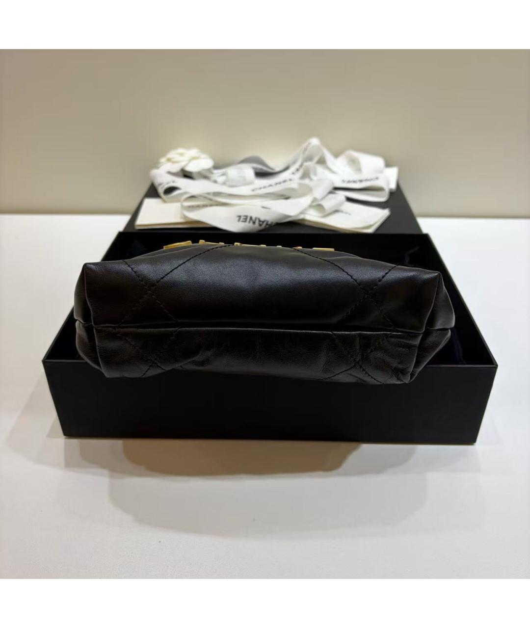 CHANEL Черная кожаная сумка тоут, фото 4