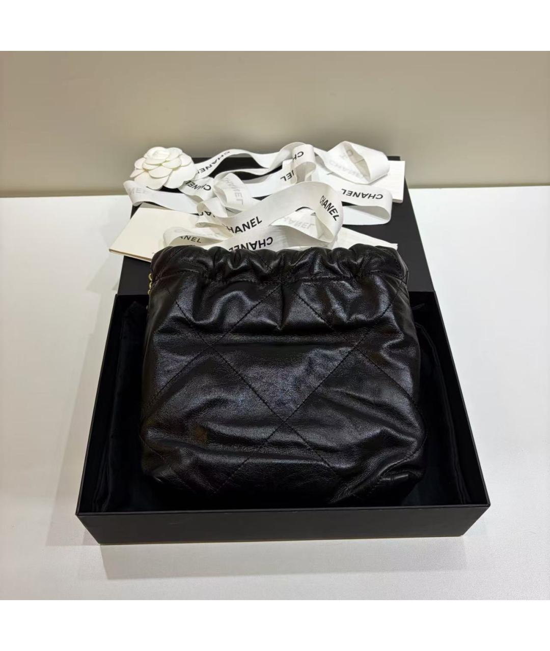 CHANEL Черная кожаная сумка тоут, фото 2