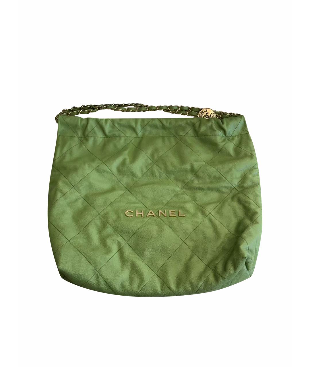 CHANEL Зеленая сумка тоут, фото 1