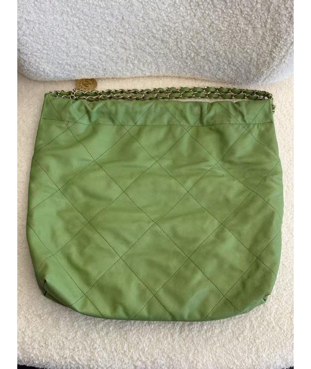 CHANEL Зеленая сумка тоут, фото 2
