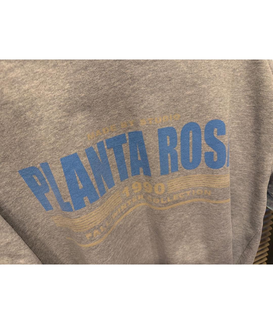 PLANTA ROSA Серая хлопковая футболка, фото 2