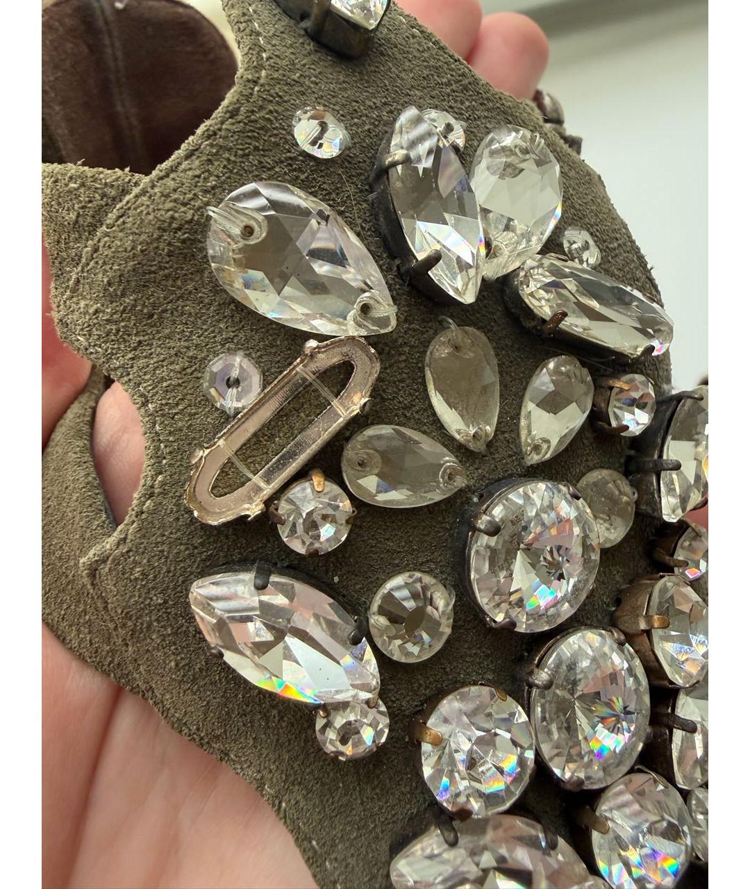 GIUSEPPE ZANOTTI DESIGN Хаки замшевые туфли, фото 8