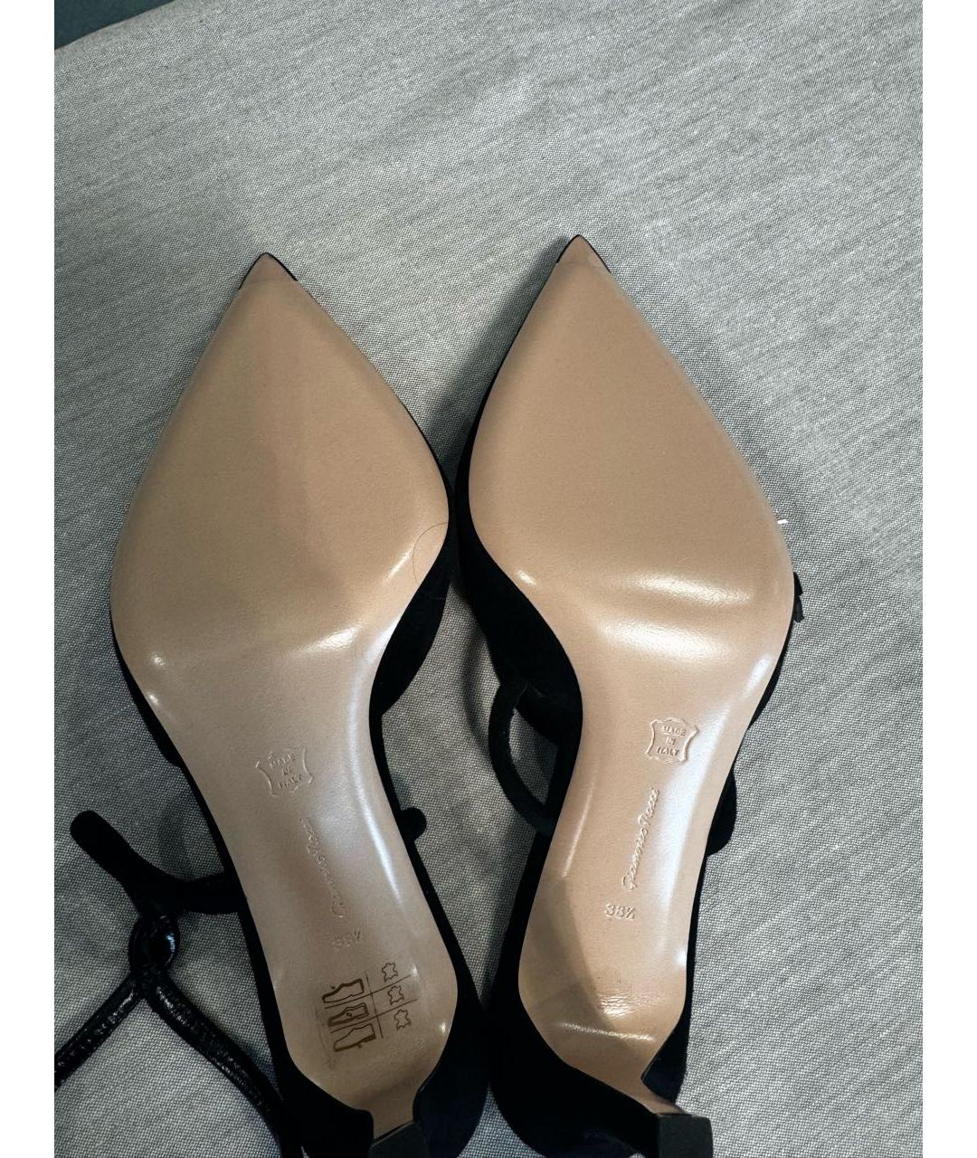 GIANVITO ROSSI Черные замшевые туфли, фото 3