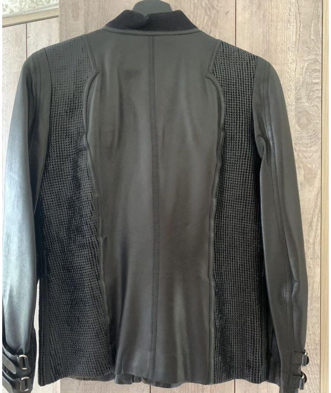 GUCCI Черная кожаная куртка, фото 2