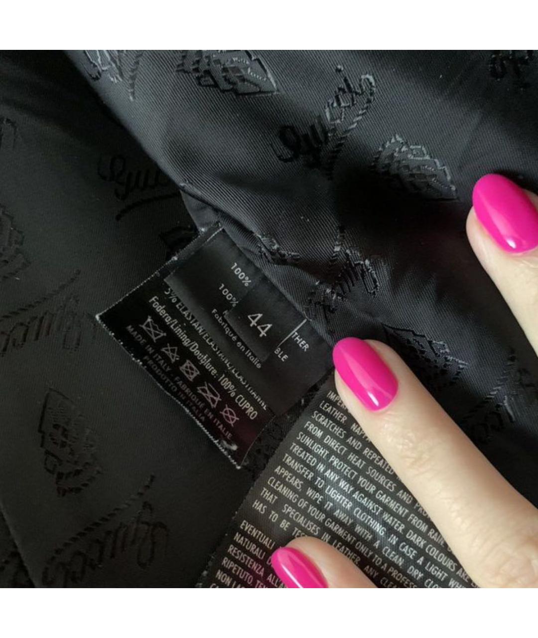 GUCCI Черная кожаная куртка, фото 6