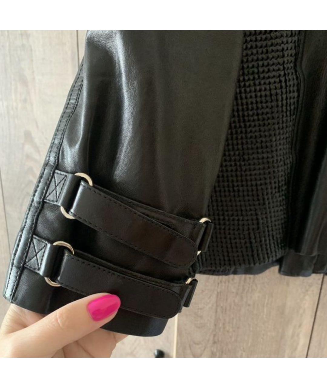 GUCCI Черная кожаная куртка, фото 4