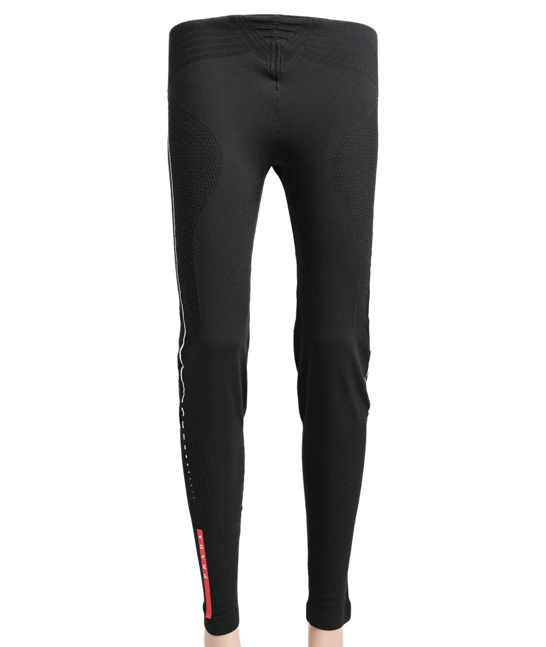 PRADA Черные полиэстеровые спортивные брюки и шорты, фото 6