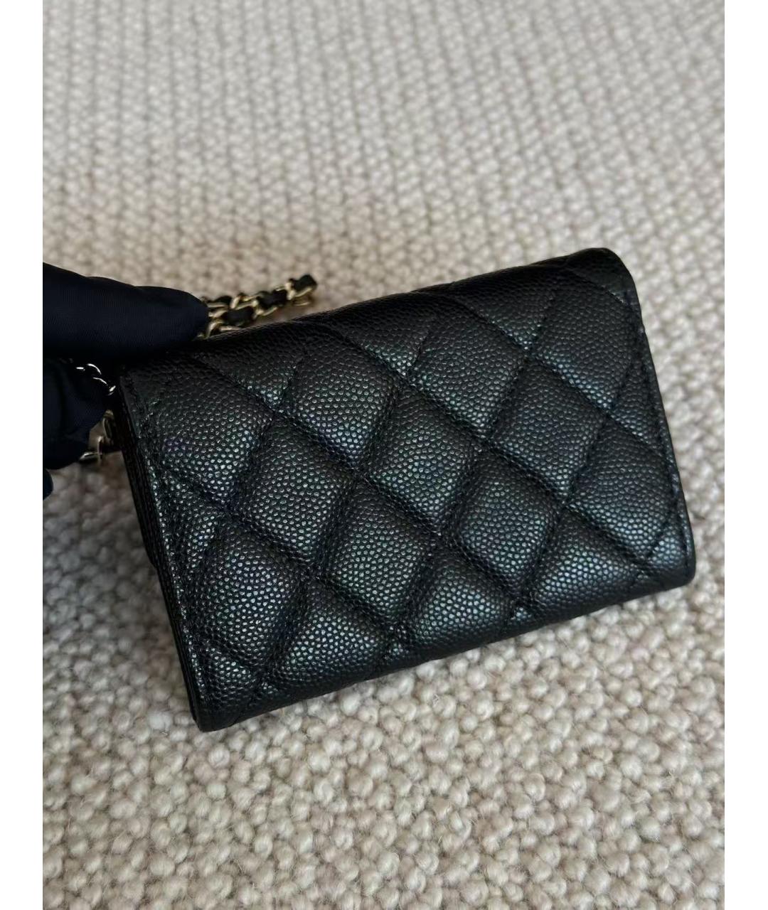 CHANEL Черная кожаная сумка через плечо, фото 2