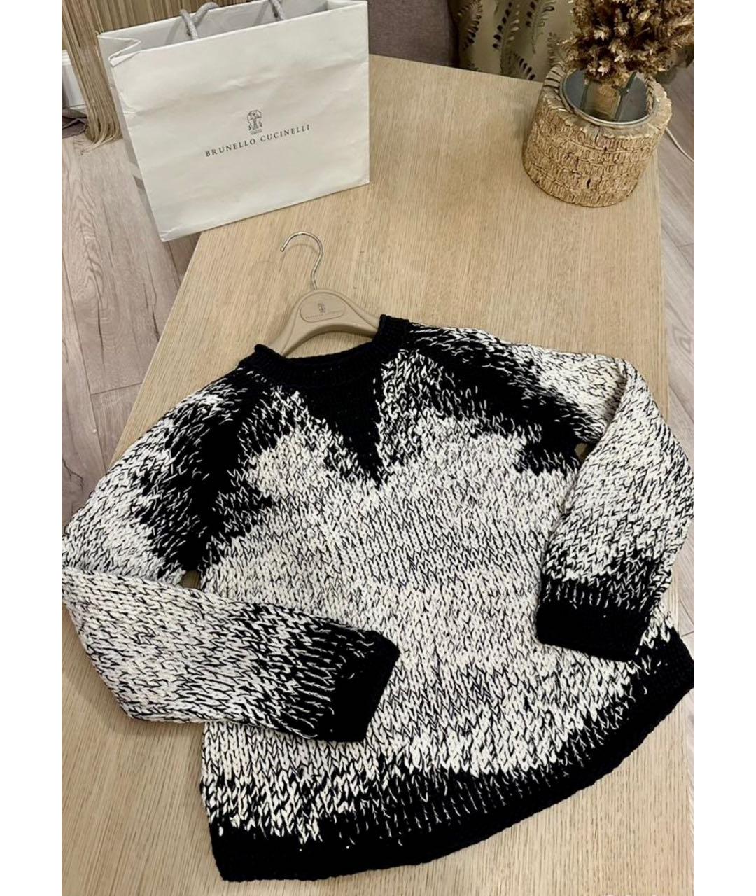 BRUNELLO CUCINELLI Серый хлопковый джемпер / свитер, фото 9