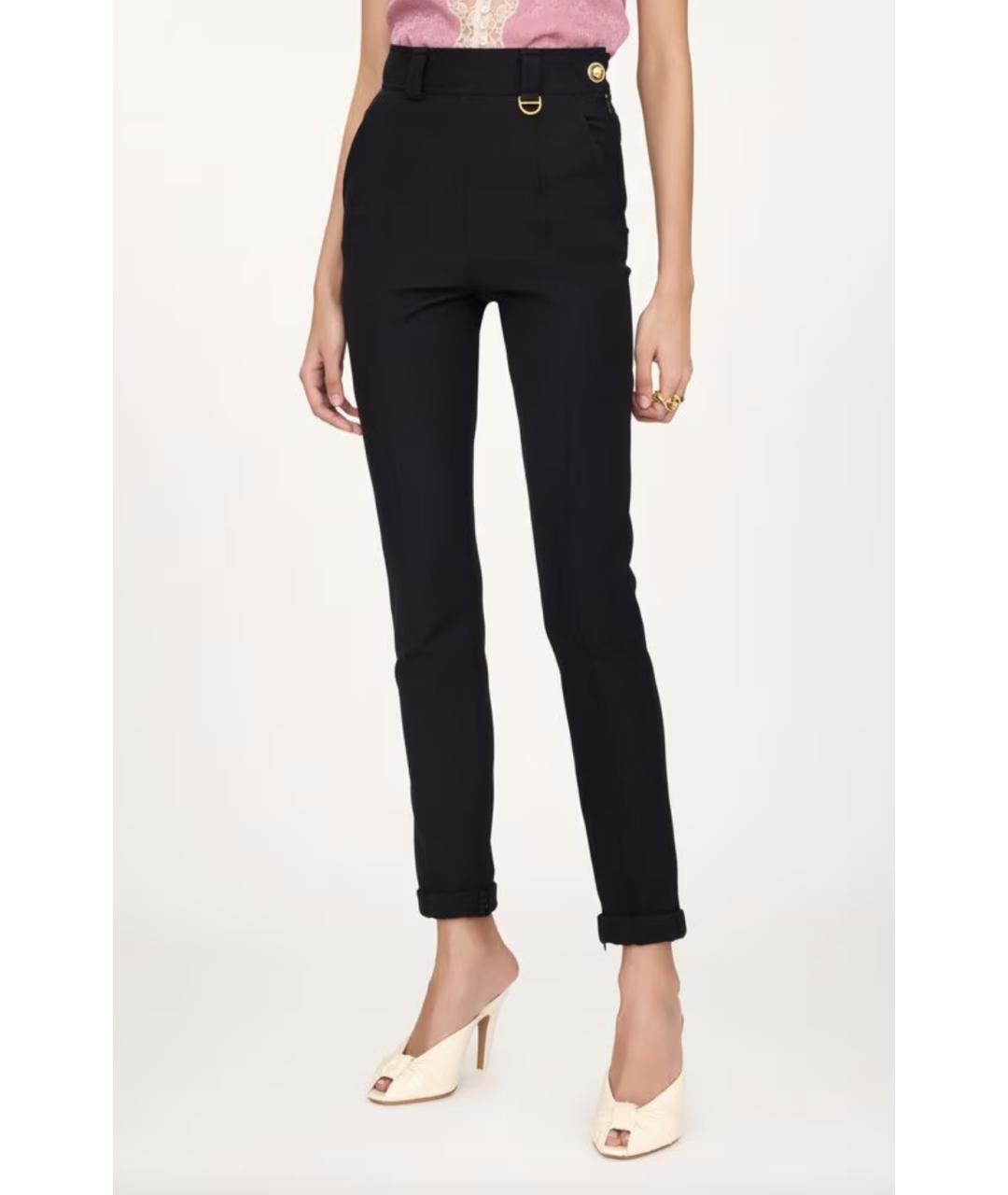 CHLOE Черные полиамидовые брюки узкие, фото 3