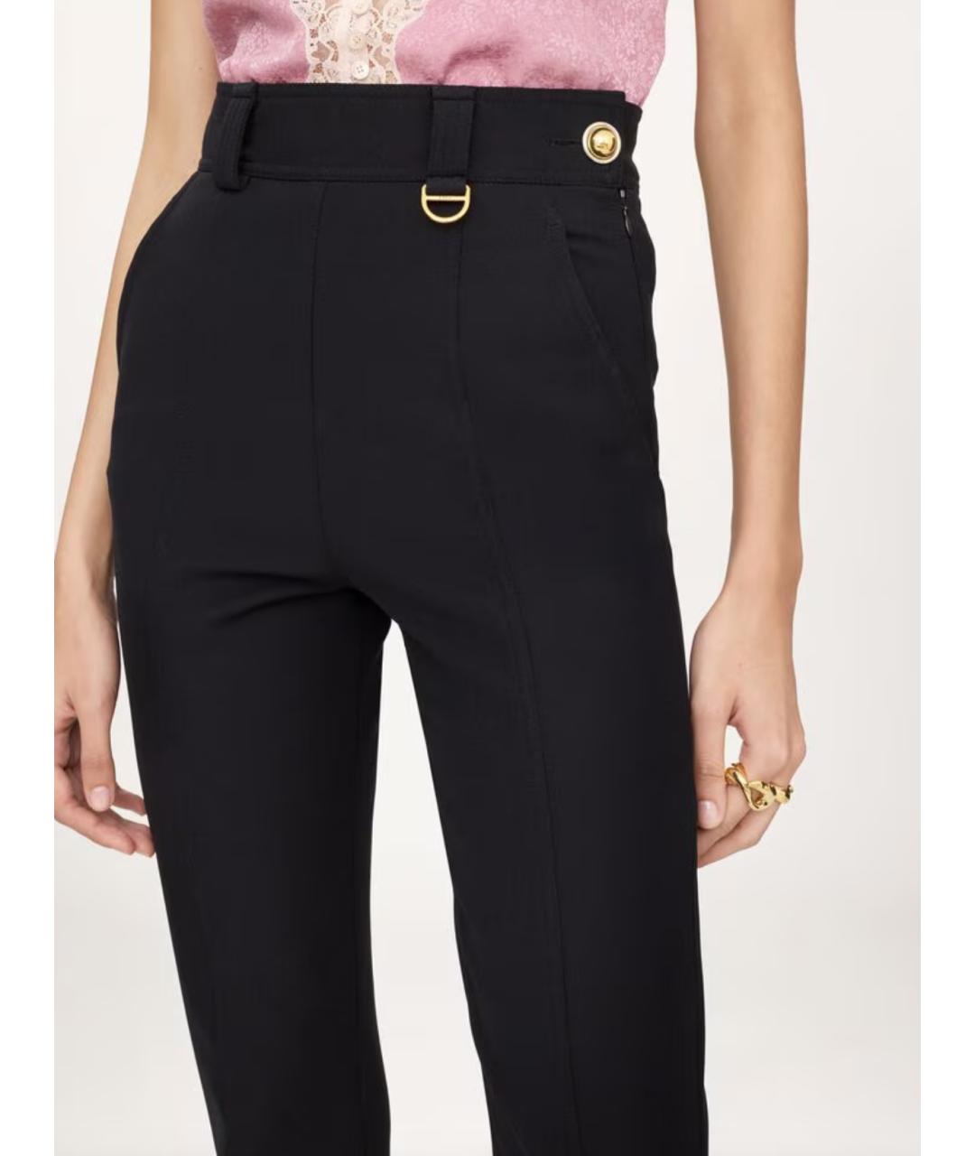 CHLOE Черные полиамидовые брюки узкие, фото 5