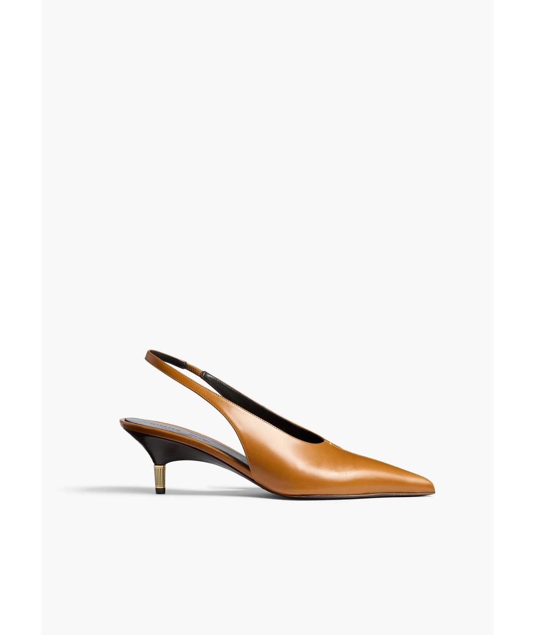 KHAITE Бежевые кожаные туфли, фото 6