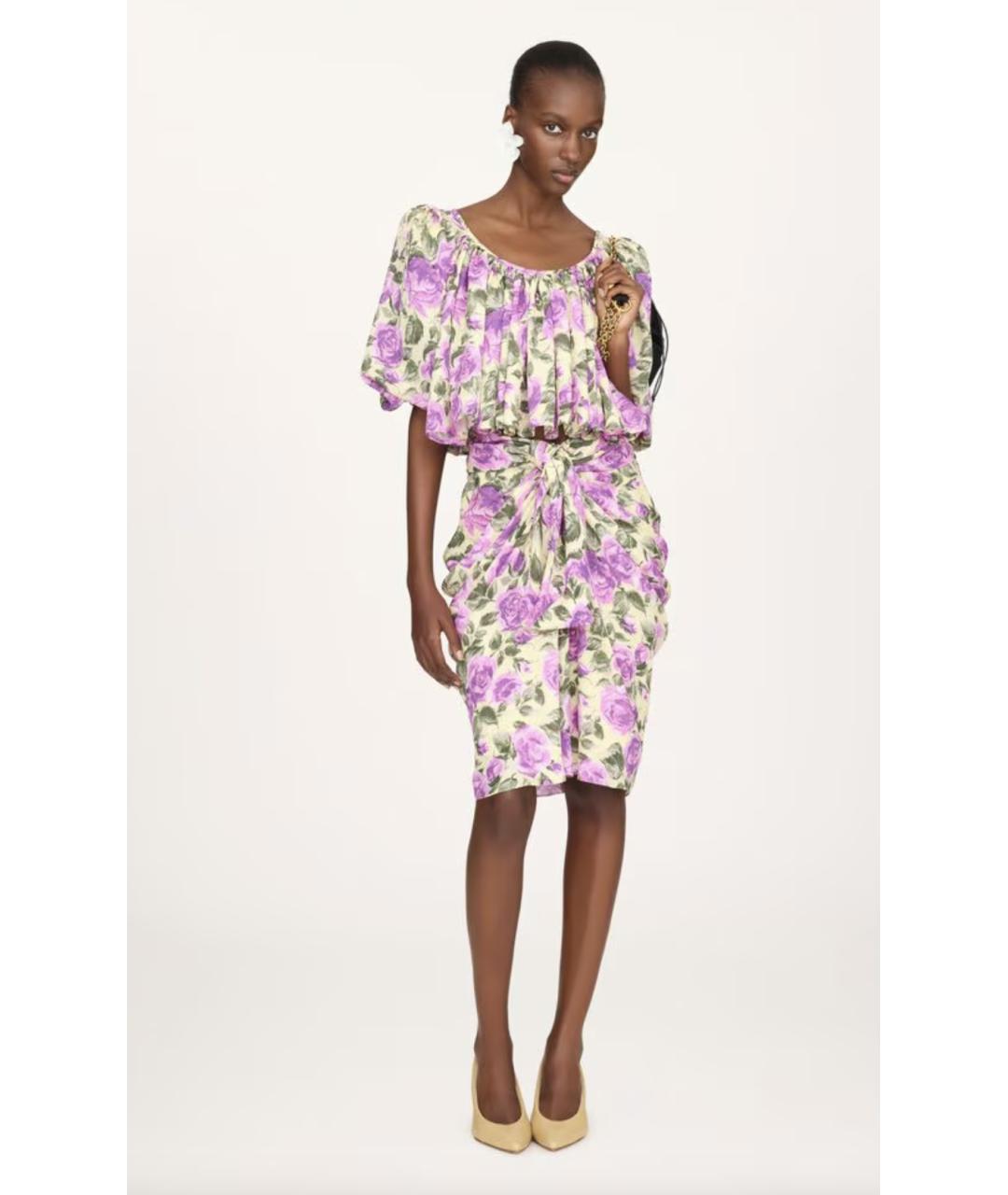 CHLOE Фиолетовая шелковая блузы, фото 2