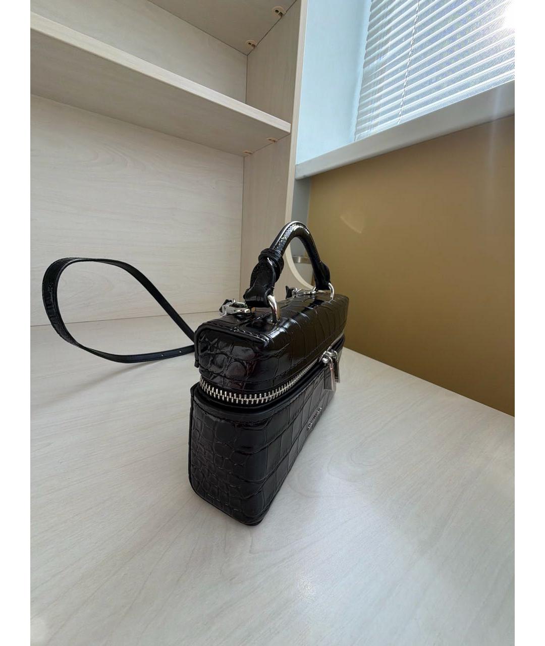 MICHAEL KORS Черная кожаная сумка через плечо, фото 2