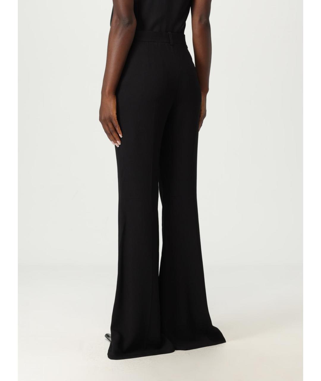 BALENCIAGA Черные вискозные брюки широкие, фото 3