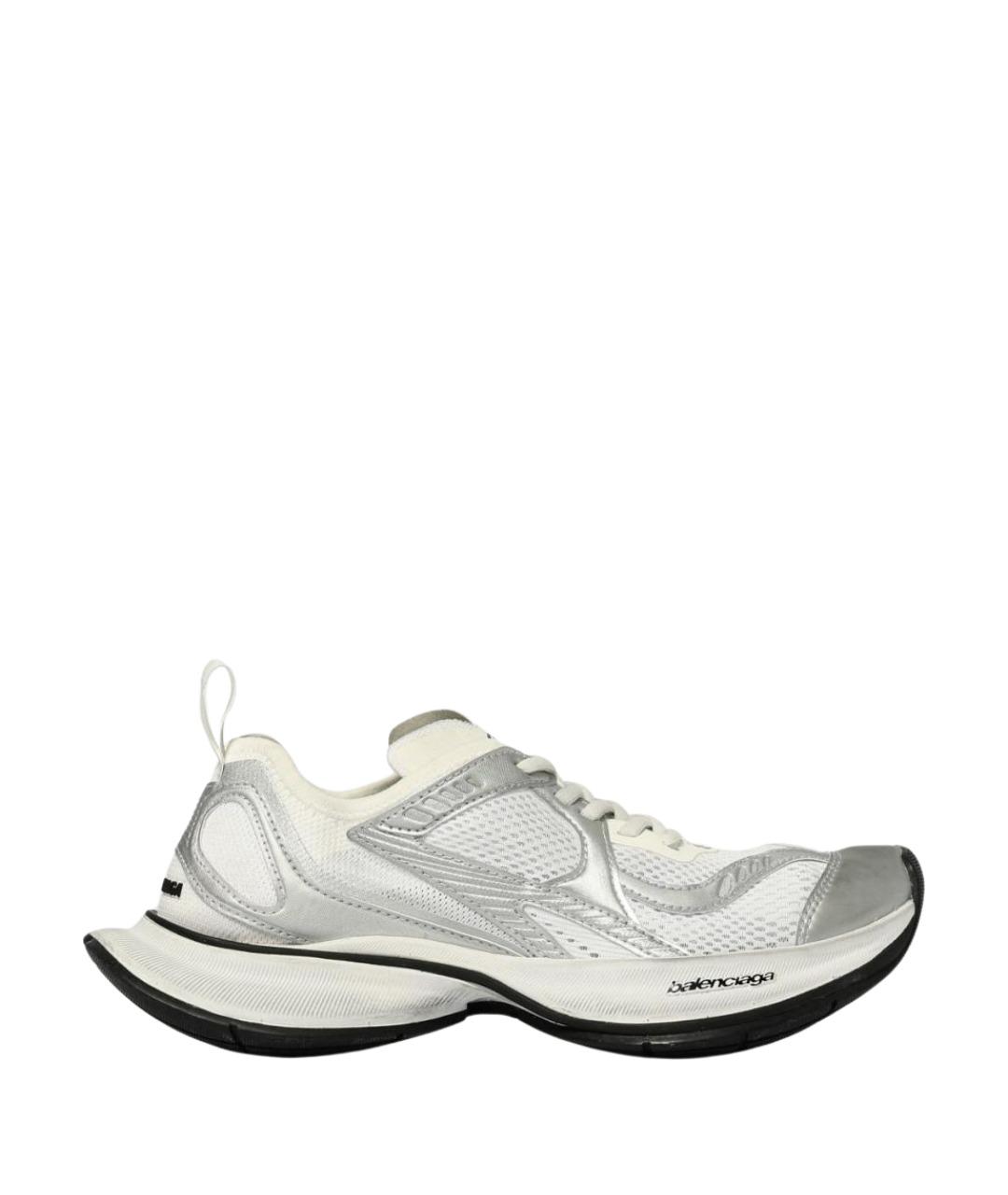 BALENCIAGA Серебряные синтетические кроссовки, фото 1