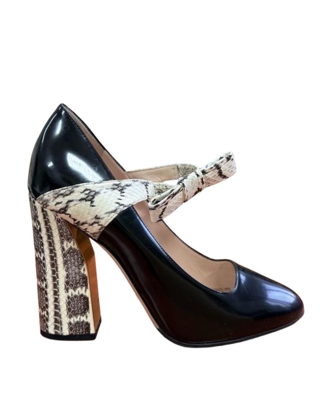 GUCCI Черные туфли из лакированной кожи, фото 1