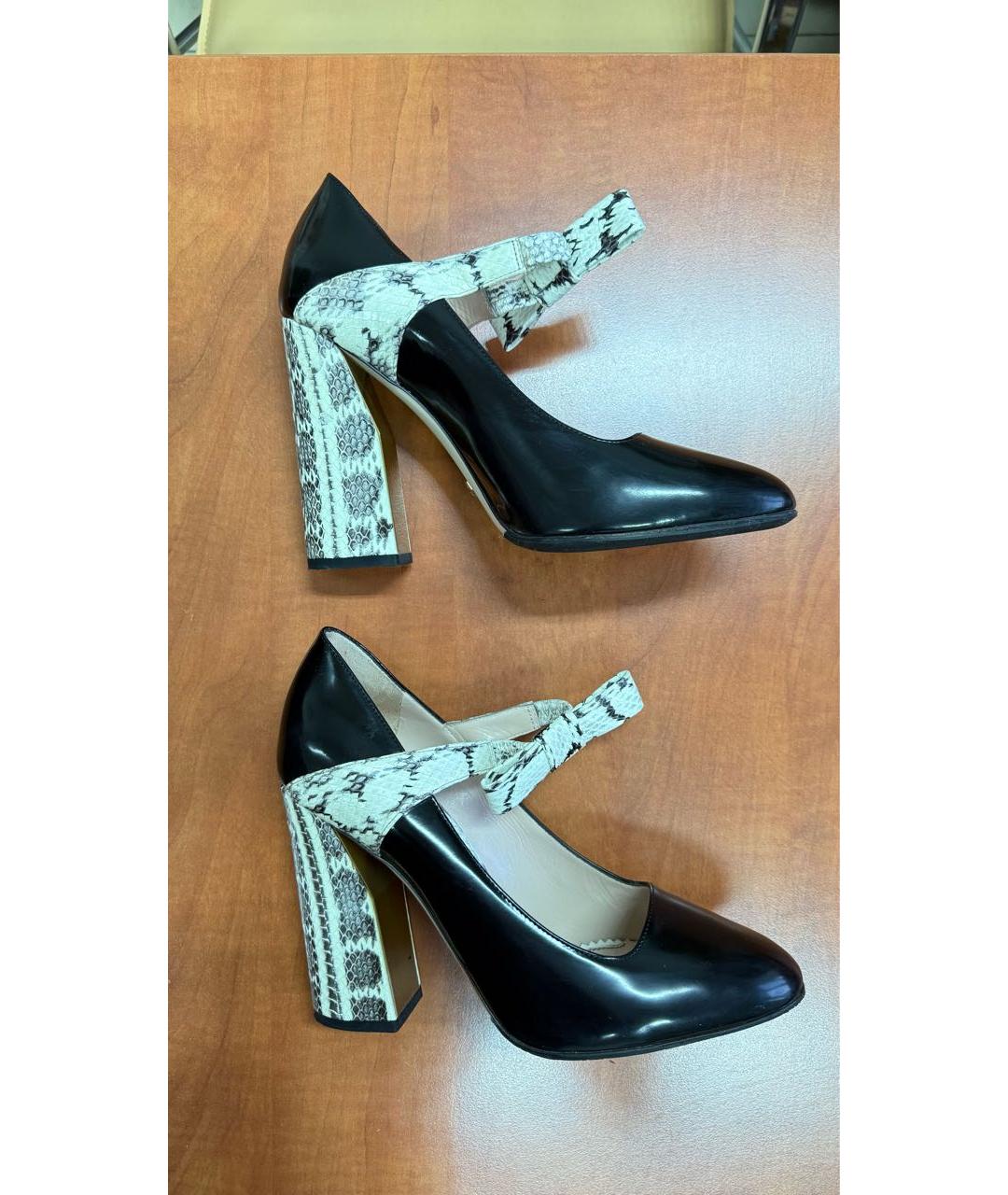 GUCCI Черные туфли из лакированной кожи, фото 2