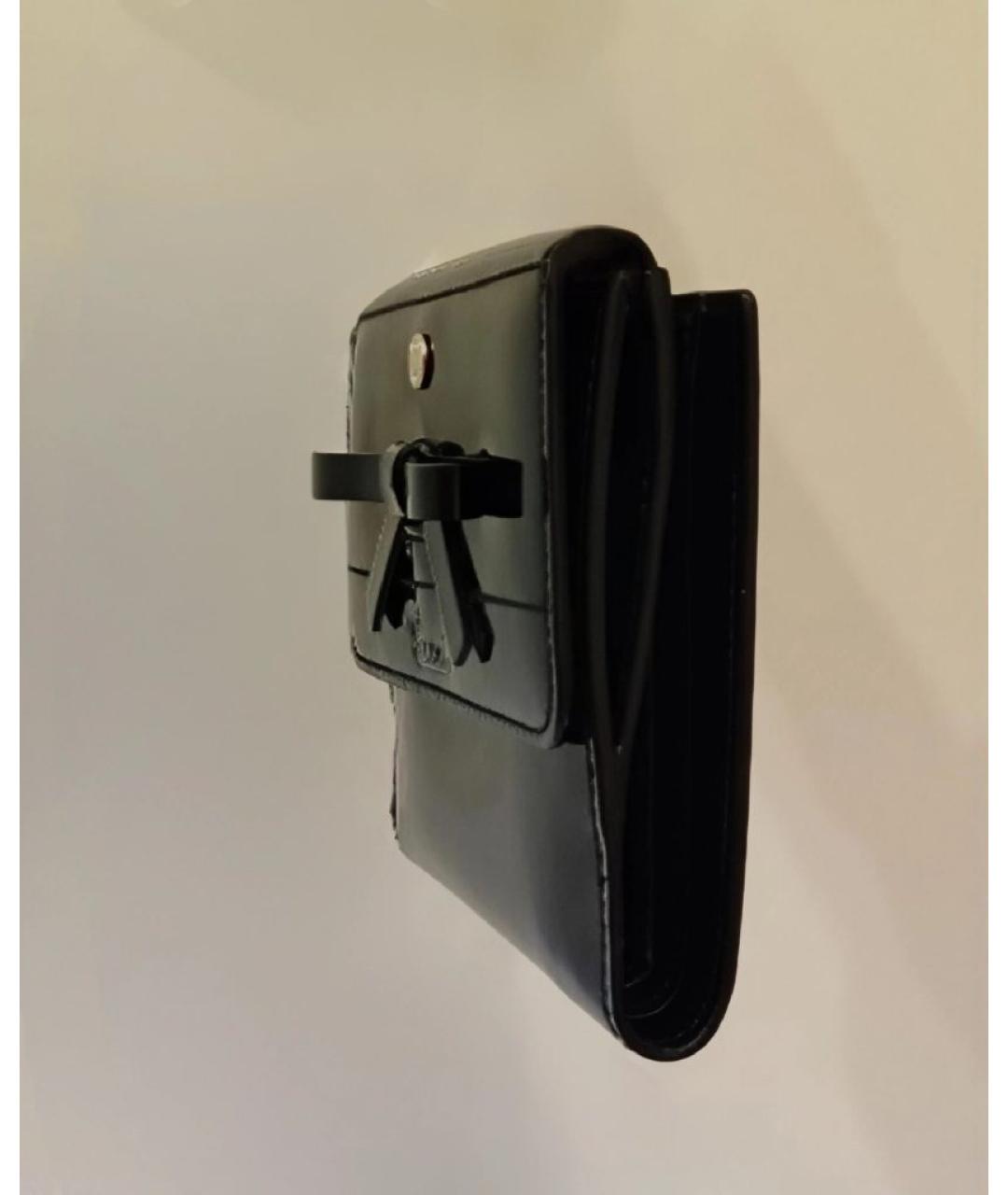 GUCCI Черный кошелек из лакированной кожи, фото 2