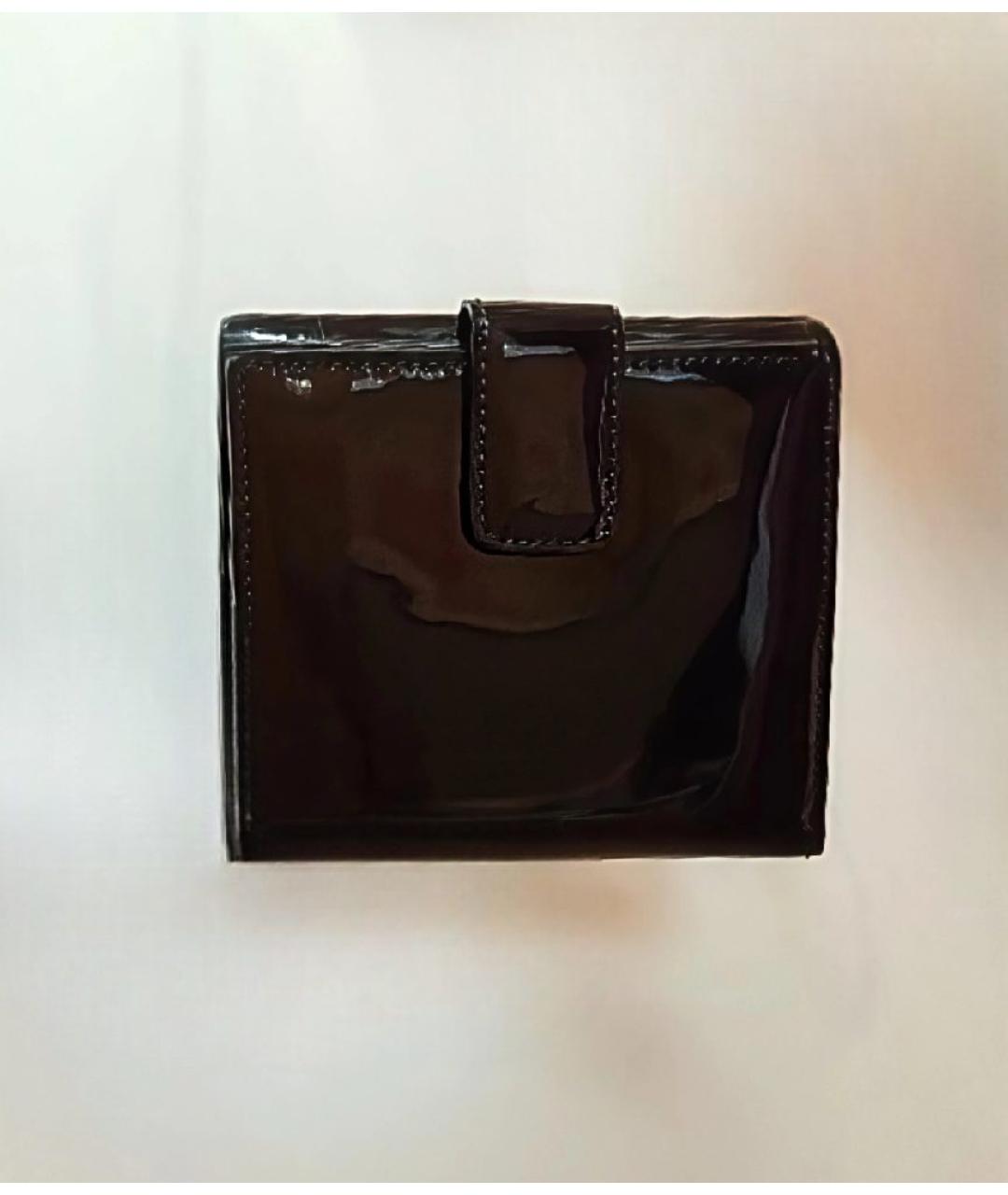GUCCI Черный кошелек из лакированной кожи, фото 3