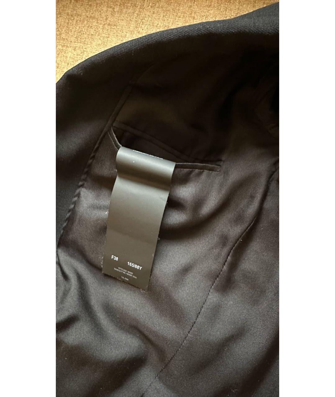 SAINT LAURENT Черный шерстяной жакет/пиджак, фото 7