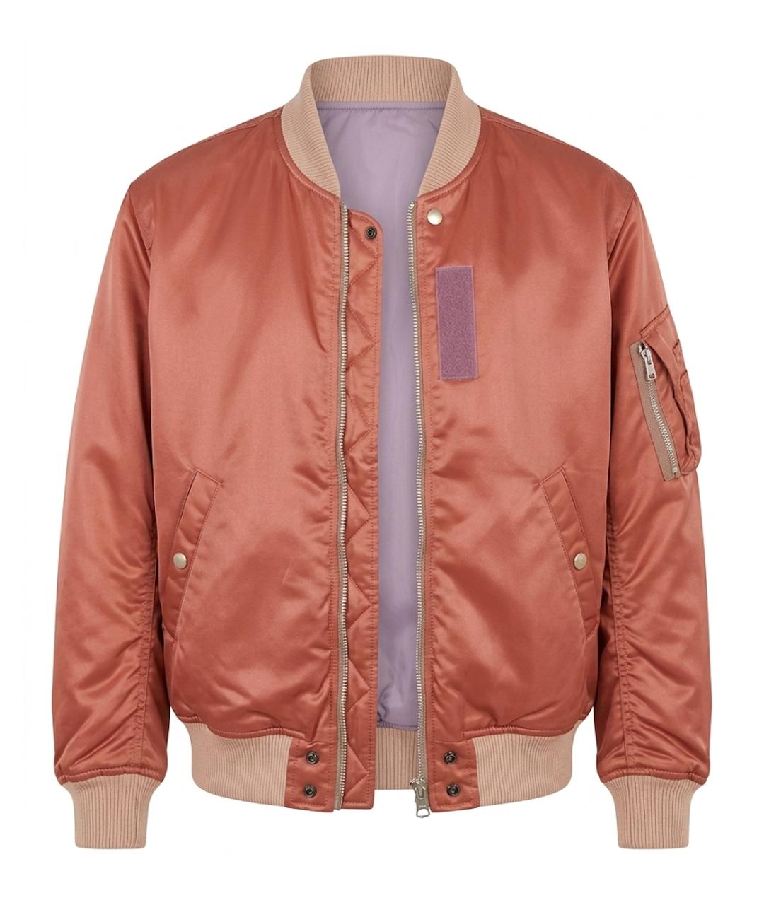 DIESEL Коралловая атласная куртка, фото 1