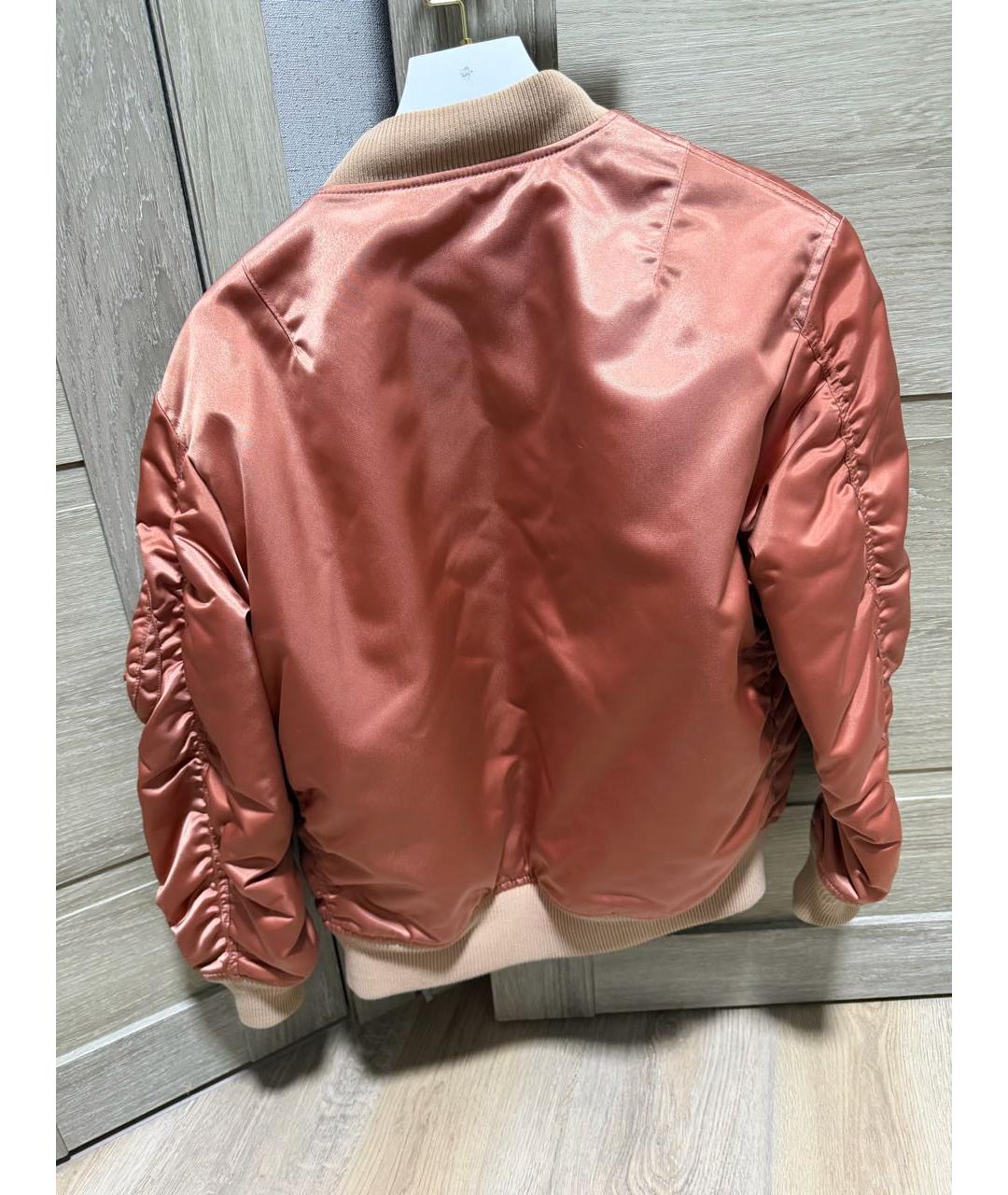 DIESEL Коралловая атласная куртка, фото 2