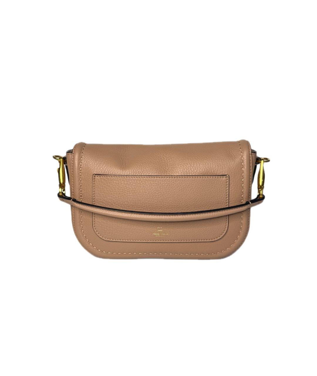 VALENTINO Розовая кожаная сумка через плечо, фото 3