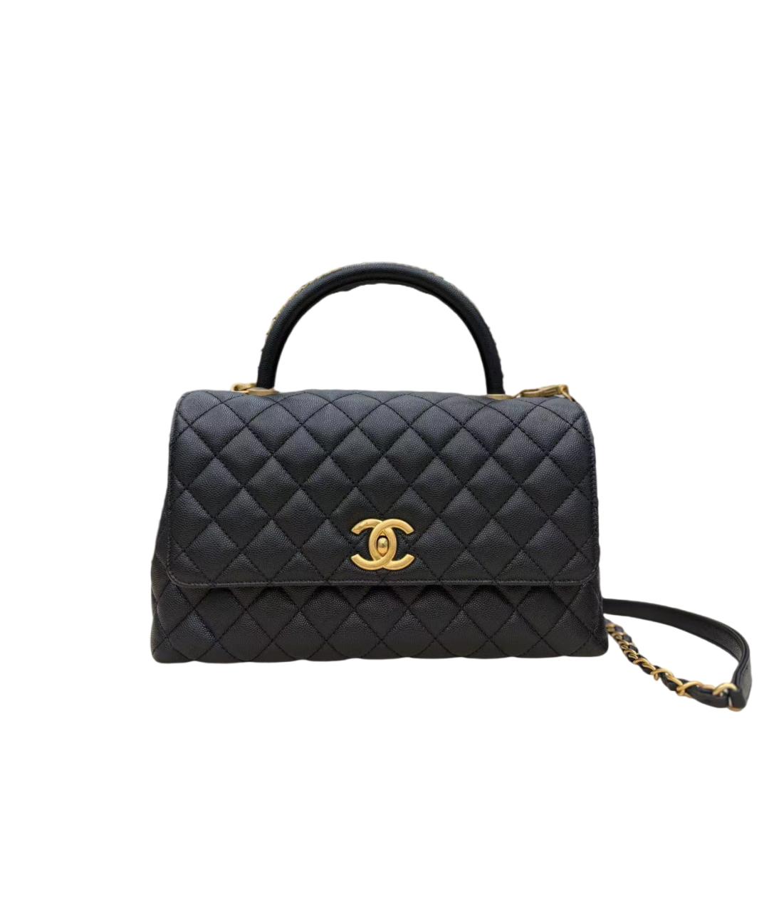 CHANEL Черная кожаная сумка через плечо, фото 7