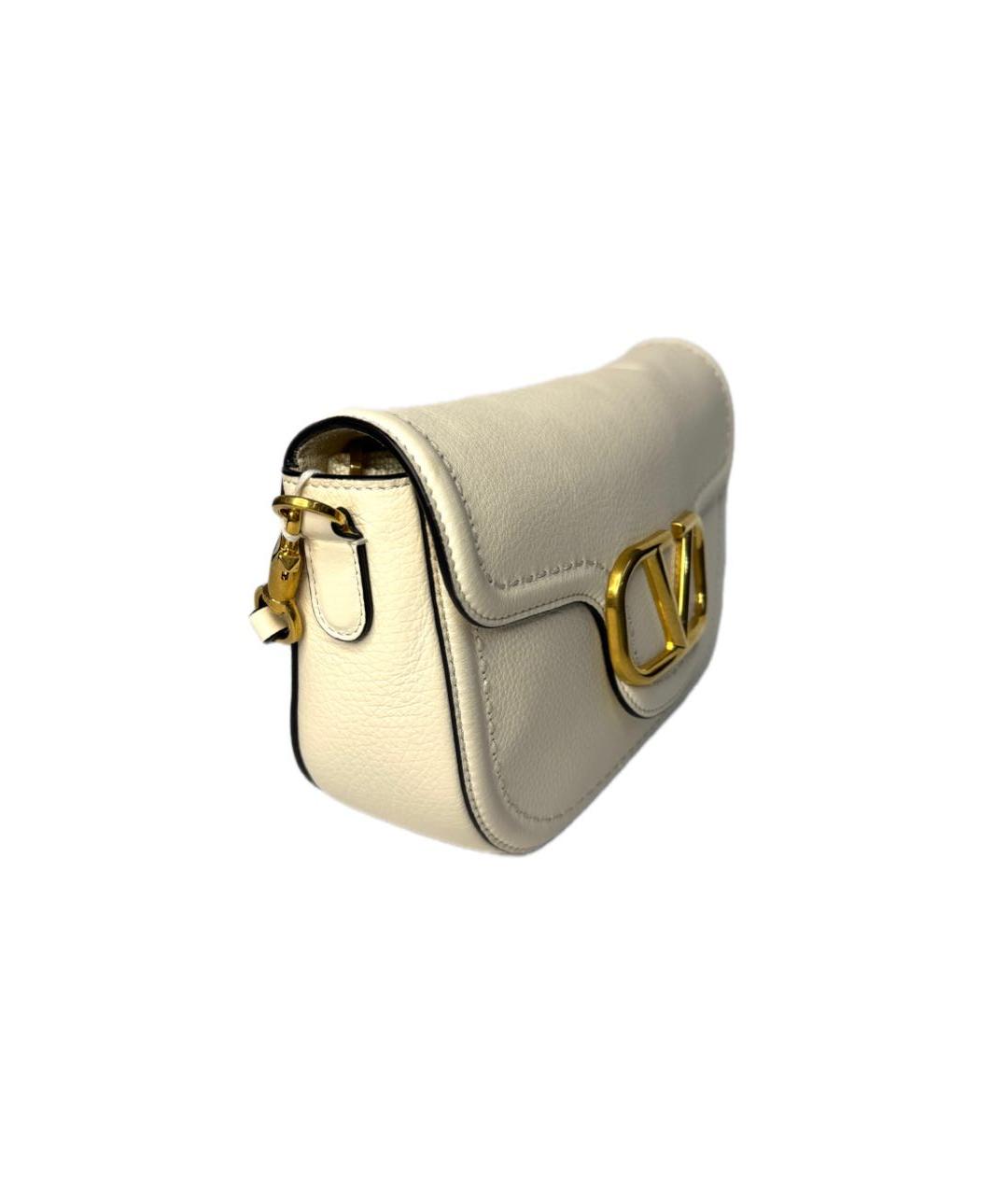 VALENTINO Белая кожаная сумка через плечо, фото 2