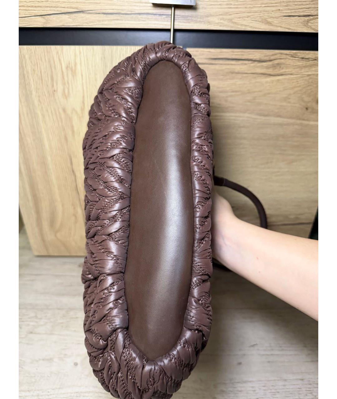 COACH Коричневая сумка с короткими ручками, фото 8