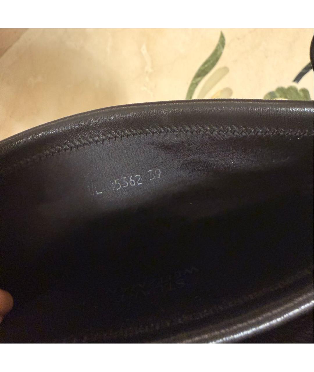 STUART WEITZMAN Черные кожаные ботфорты, фото 7