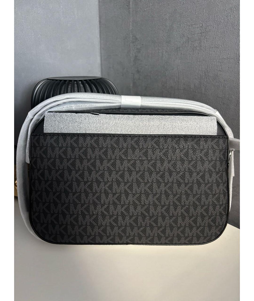 MICHAEL KORS Черная сумка через плечо из искусственной кожи, фото 3