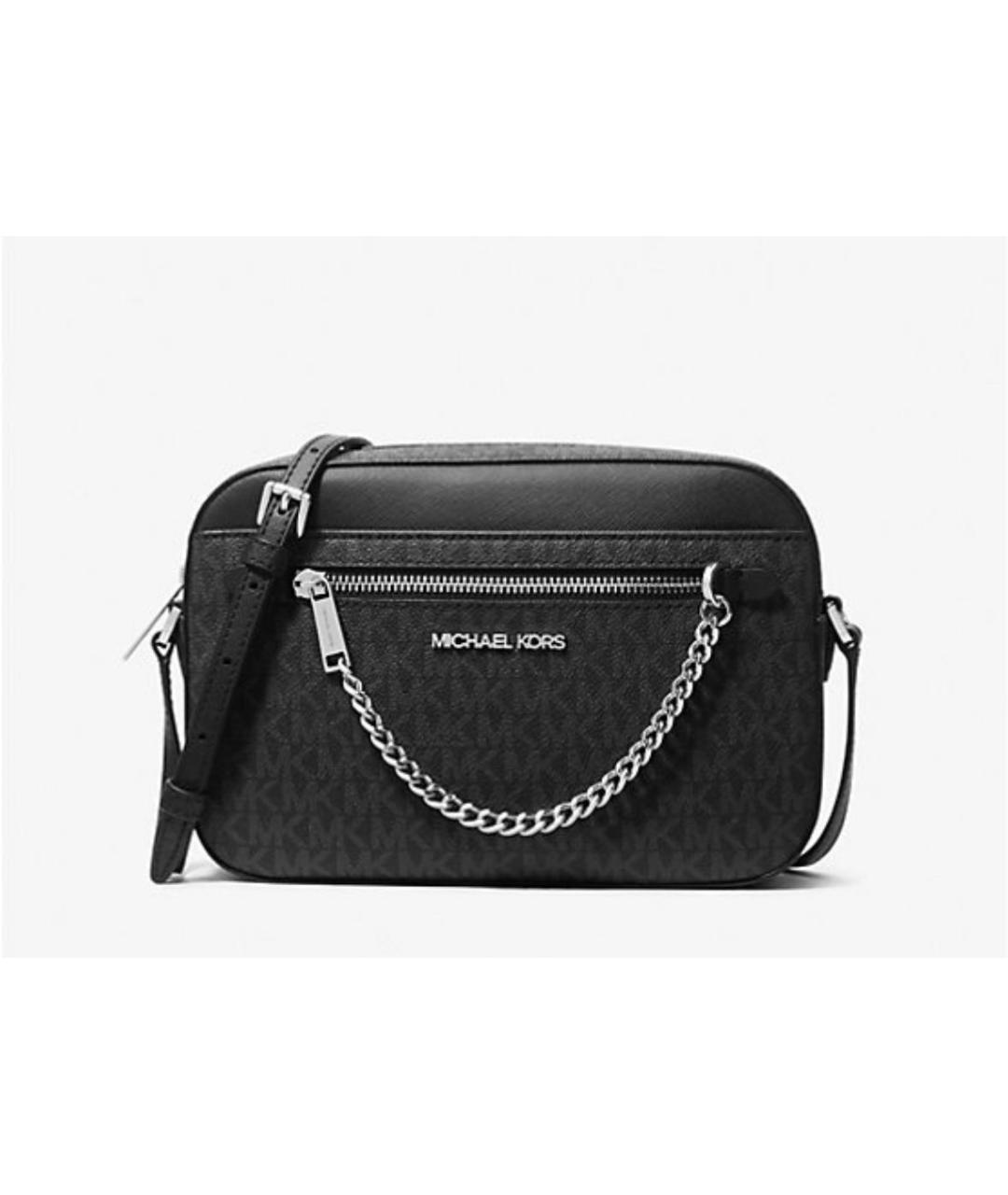 MICHAEL KORS Черная сумка через плечо из искусственной кожи, фото 6