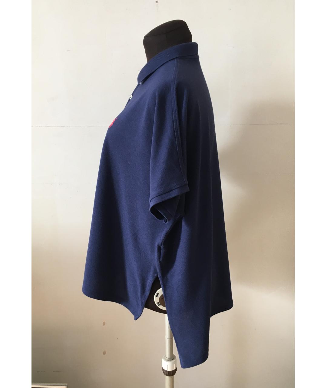 POLO RALPH LAUREN Темно-синяя хлопковая футболка, фото 8