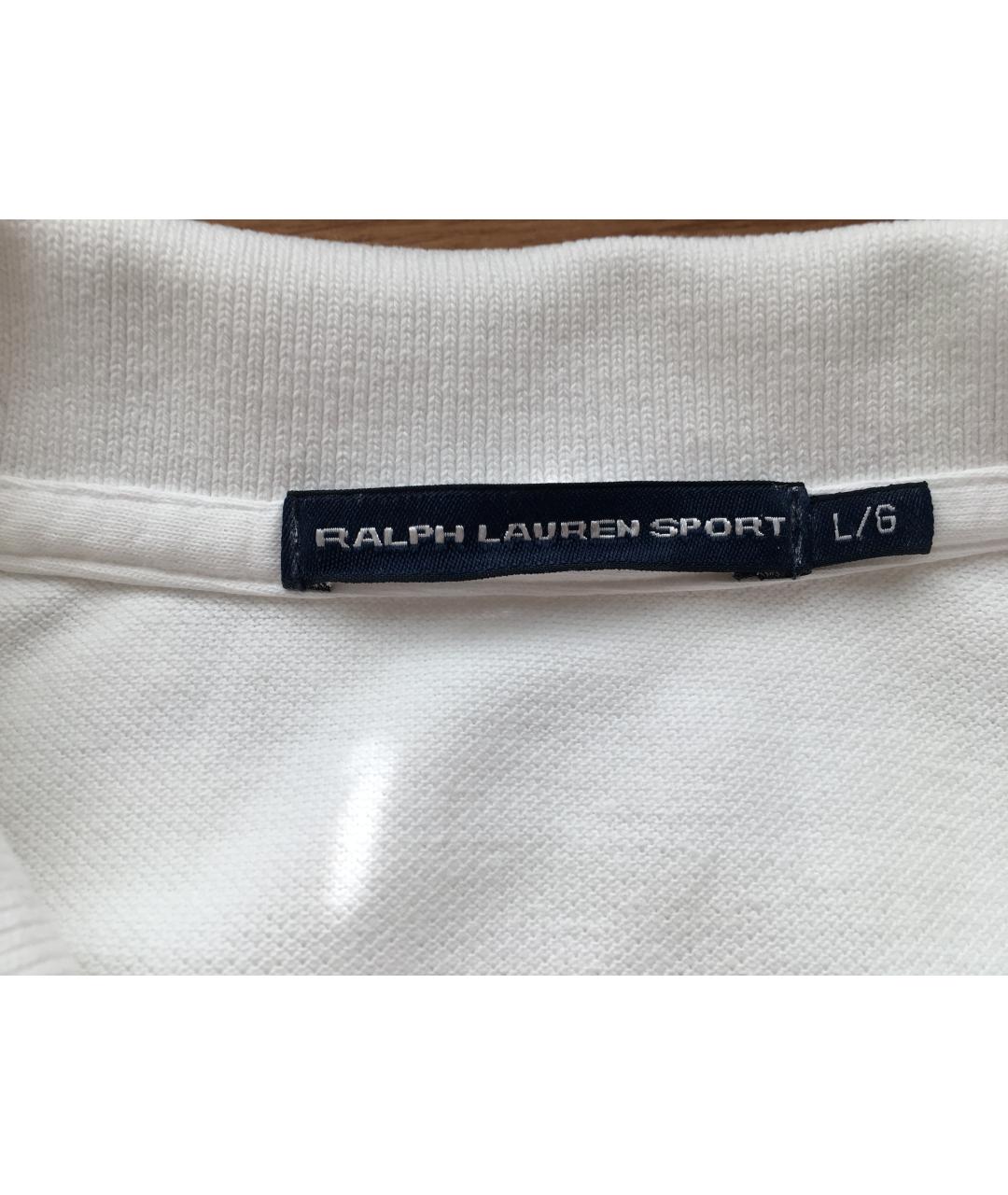 RALPH LAUREN Белая хлопковая майка, фото 3