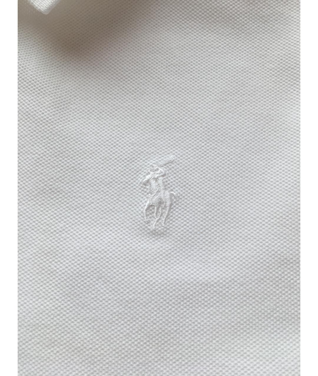 RALPH LAUREN Белая хлопковая майка, фото 4